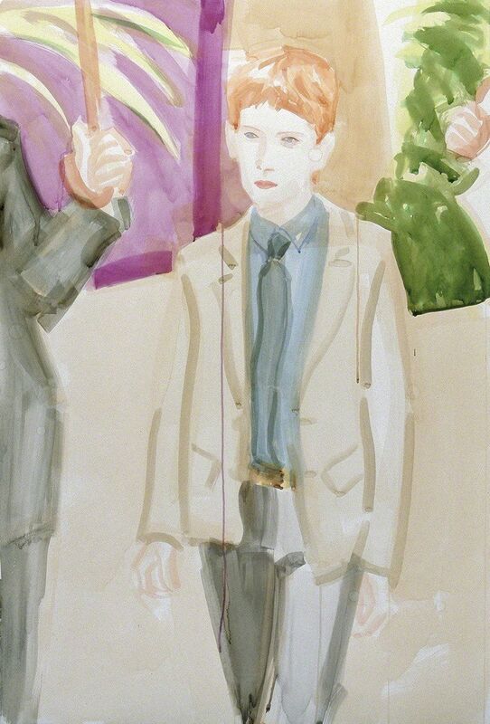 Elizabeth Peyton, ‘Prince Harry's first day at Eton College, September 1998’, 1998, Watercolor on paper, Georg Kargl Fine Arts