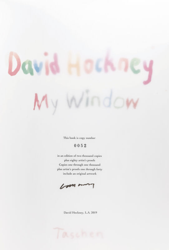 David Hockney, ‘My Window Art Edition (No.1–250) No.535, 28th June 2009’, 2009, Print, 8-color inkjet print on cotton-fiber archival paper, Seoul Auction