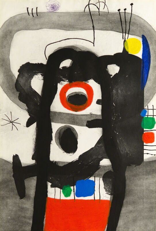 Joan Miró, ‘L’ENRAGÉ (The Angry One)’, 1967, Print, Original etching, aquatint and carborundum printed in colors on Mandeure rag paper., Christopher-Clark Fine Art