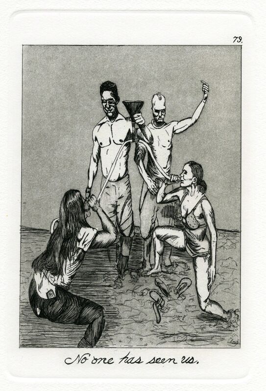 Emily Lombardo, ‘No one has seen us, from The Caprichos’, 2014, Print, Etching and aquatint, Childs Gallery