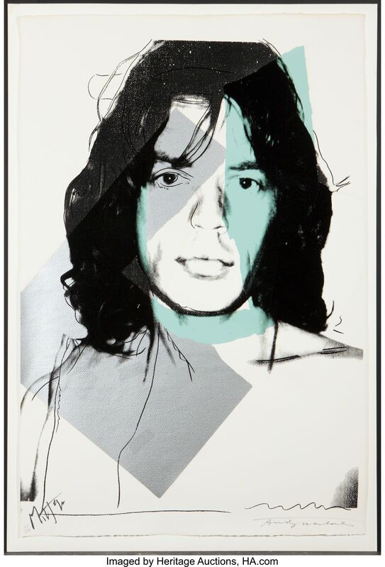 Andy Warhol, ‘Mick Jagger’, 1975, Print, Screenprint in colors on Arches Aquarelle paper, Heritage Auctions