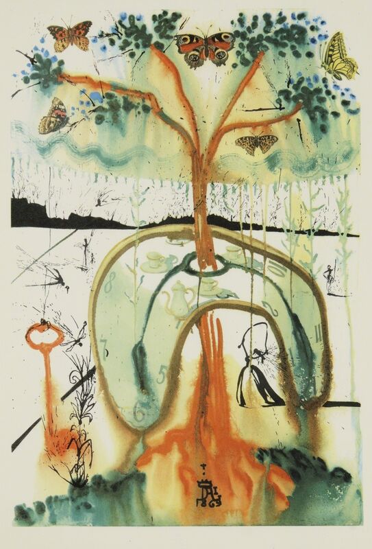 Salvador Dalí, ‘Alice in Wonderland (M. & L. 321-333; F. 69-5 A-M)’, 1969, Print, The complete portfolio, comprising one etching and 12 heliogravures with original woodcut remarque printed in colors, Sotheby's