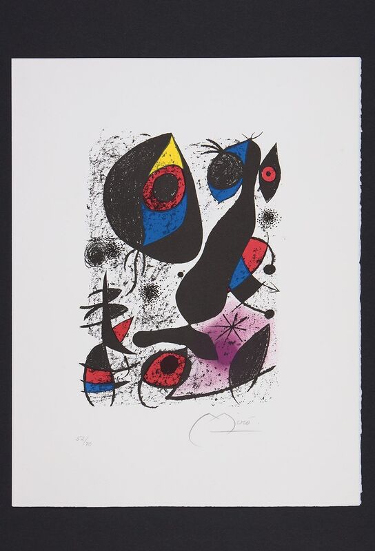Joan Miró, ‘Joan Miro a lencre 1972’, 1972, Print, Original lithograph in colors on Arches wove paper, ModernPrints.co.uk