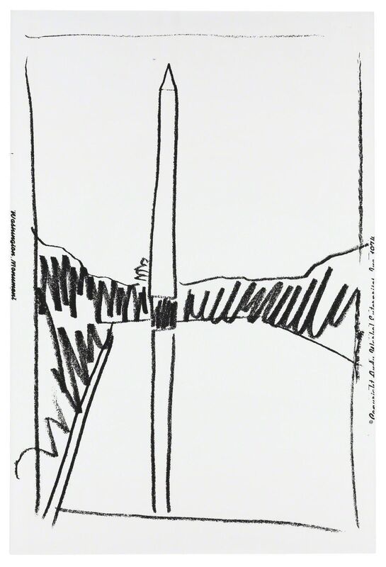 Andy Warhol, ‘WASHINGTON MONUMENT FS IIIB.2’, 1974, Print, SCREEN PRINT ON WALLPAPER, Gallery Art