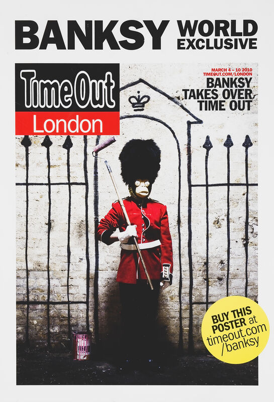 Banksy, ‘Banksy World Exclusive’, 2010, Ephemera or Merchandise, Time Out London Advertising Poster, Tate Ward Auctions
