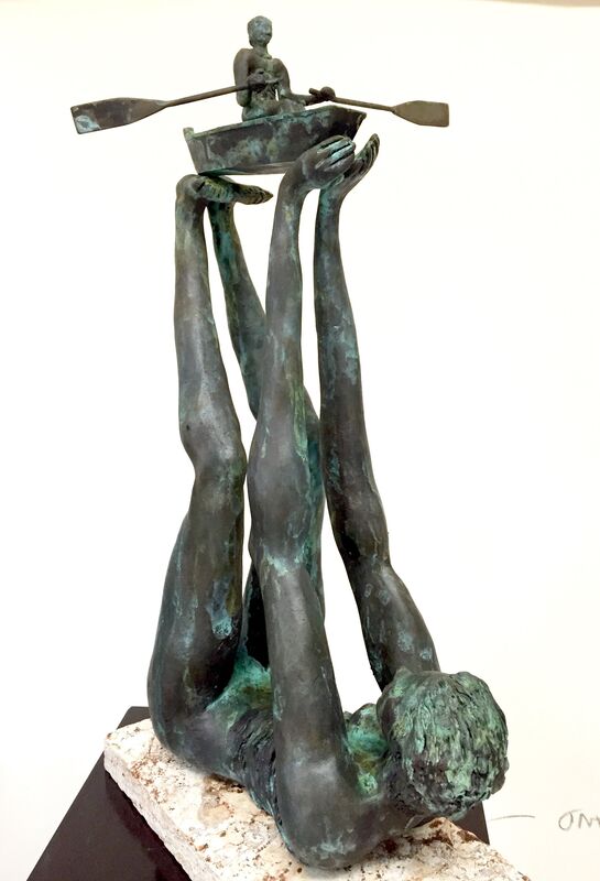 Humberto Castro, ‘Mother of The Waters’, 2020, Sculpture, Bronze, silver and black patina, Blinkgroup Gallery