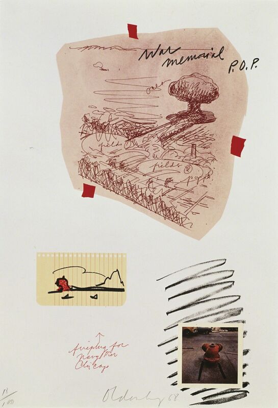 Claes Oldenburg, ‘Notes (P.O.P.)’, 1968, Print, 13 color lithograph/embossing, Gemini G.E.L.