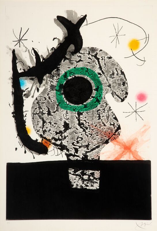 Joan Miró, ‘Polyphème (Cyclops)’, 1968, Print, Etching and aquatint with carborundum in colours and cement embossing on Mandeure paper, Heritage Auctions