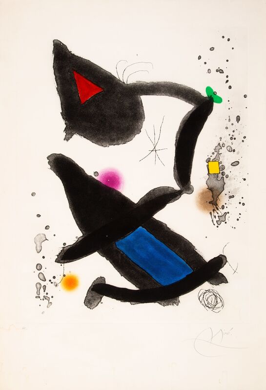 Joan Miró, ‘Le Roi David’, 1972, Print, Etching and aquatint in colors on wove paper, Heritage Auctions