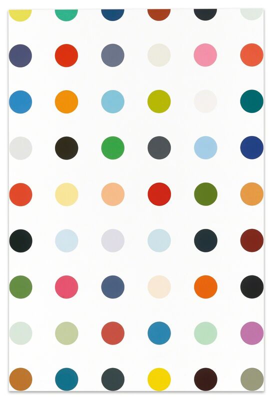 Damien Hirst, ‘Pyrvinium Pamoate’, 2008-2011, Painting, Household gloss on canvas, Sotheby's: Contemporary Art Day Auction