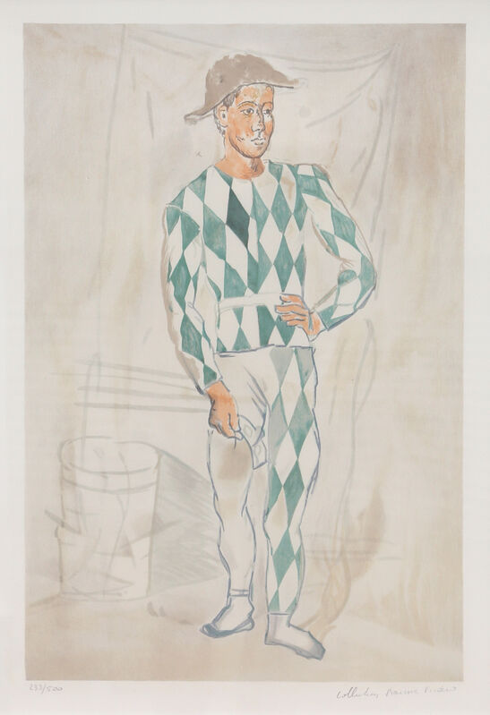 Pablo Picasso, ‘Arlequin en Pied’, 1973, Print, Lithograph on Arches Paper, RoGallery