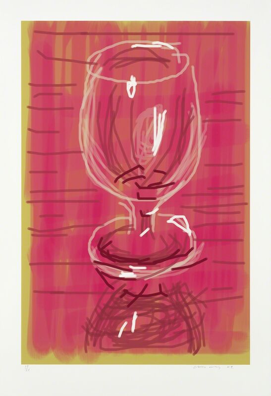 David Hockney, ‘Glass’, 2009, Print, IPhone drawing printed on paper, Galerie Lelong & Co.