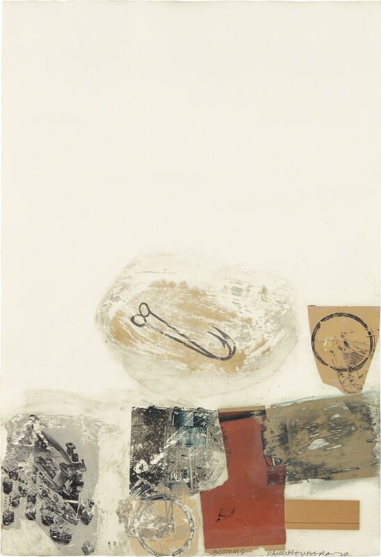 Robert Rauschenberg, ‘Bottoms (Syn-Tex Series)’, 1970, Drawing, Collage or other Work on Paper, Graphite, gouache, solvent transfer and printed paper collage on paper, Phillips