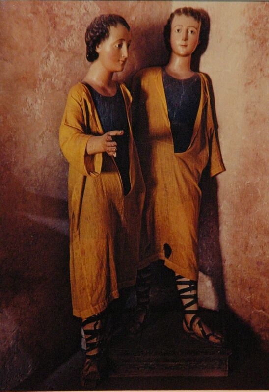 Ellen Auerbach & Eliot Porter, ‘Actopan, Twins’, 1956, Photography, Vintage dye transfer mounted to board, Robert Mann Gallery