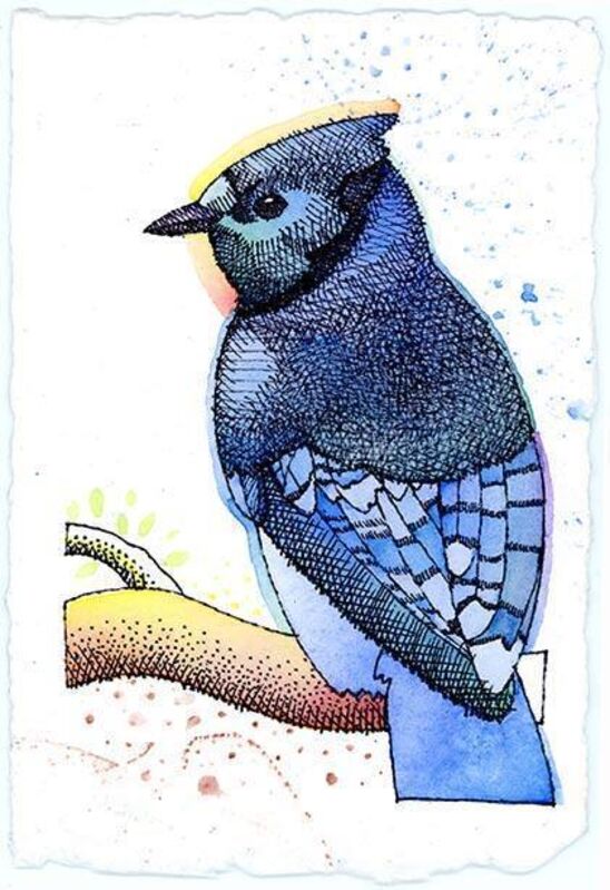 Ray-Mel Cornelius, ‘Blue Jay’, 2015, Painting, Acrylic on canvas, Ro2 Art