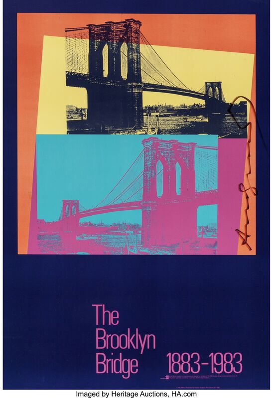 Andy Warhol, ‘The Brooklyn Bridge Poster’, 1983, Print, Screenprint in colors on paper, Heritage Auctions