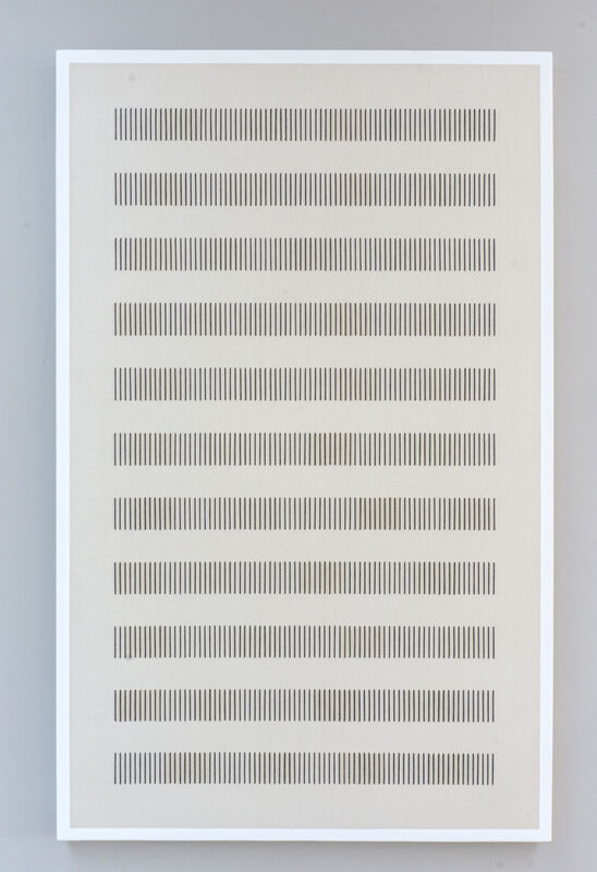 Andreas Diaz Andersson, ‘Systematic Arrangement 034’, 2021, Painting, Cotton canvas, cotton yarn string, acrylic and marble powder on canvas, Cadogan Contemporary