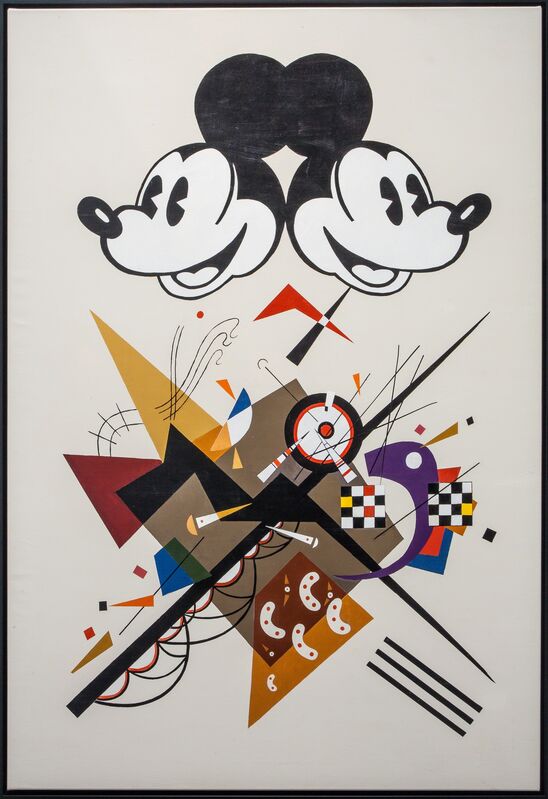 Alexander Kosolapov, ‘Mickey Kandinsky’, 2015, Painting, Acrylic on canvas, Galerie Sébastien Bertrand