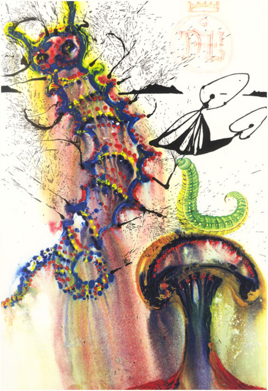 Salvador Dalí, ‘Advice from a Caterpillar’, 1969, Drawing, Collage or other Work on Paper, Heliogravure, Dali Paris