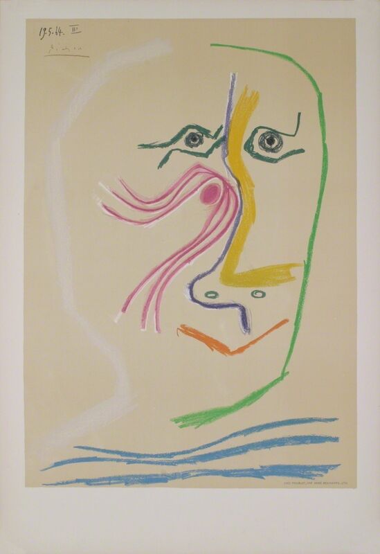Pablo Picasso, ‘Homage a Rene Char - avant lettre’, 1969, Ephemera or Merchandise, Stone Lithograph, ArtWise