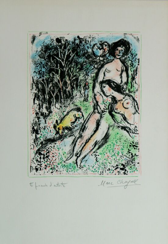 Marc Chagall, ‘Idylle aux Champs’, 1972, Print, Lithography, Art Works Paris Seoul Gallery