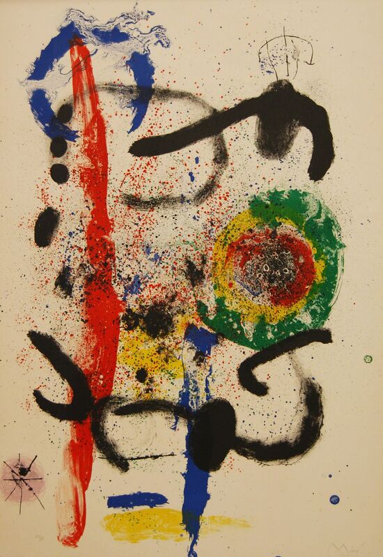 Joan Miró, ‘La Cascade (The Waterfall)’, 1964, Print, Color lithograph, Baterbys