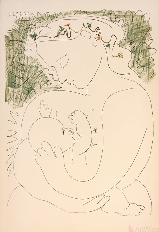 Pablo Picasso, ‘La Grande Maternite’, 1963, Ephemera or Merchandise, Stone Lithograph, ArtWise