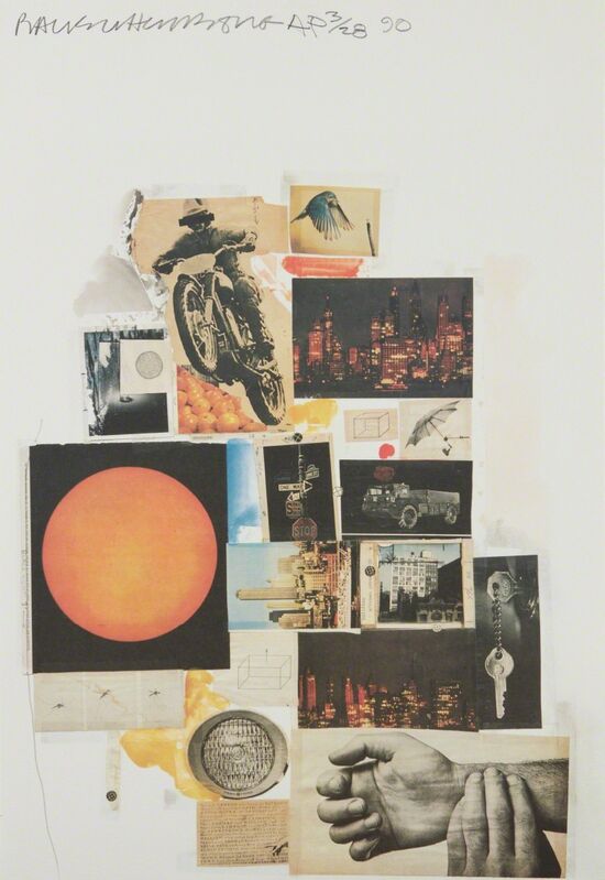 Robert Rauschenberg, ‘Untitled (Whitney exhibition)’, 1990, Print, Lithograph in colors, on wove paper, the full sheet, Phillips