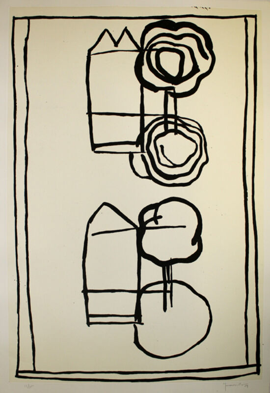 Joan Hernández Pijuan, ‘Cases i arbres 4’, 1989, Print, Aquatint, Sylvan Cole Gallery