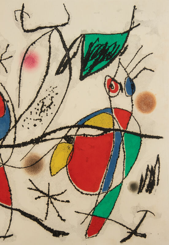 Joan Miró, ‘L'Invitee du Dimanche I’, 1969, Print, Color etching with aquatint, Hindman