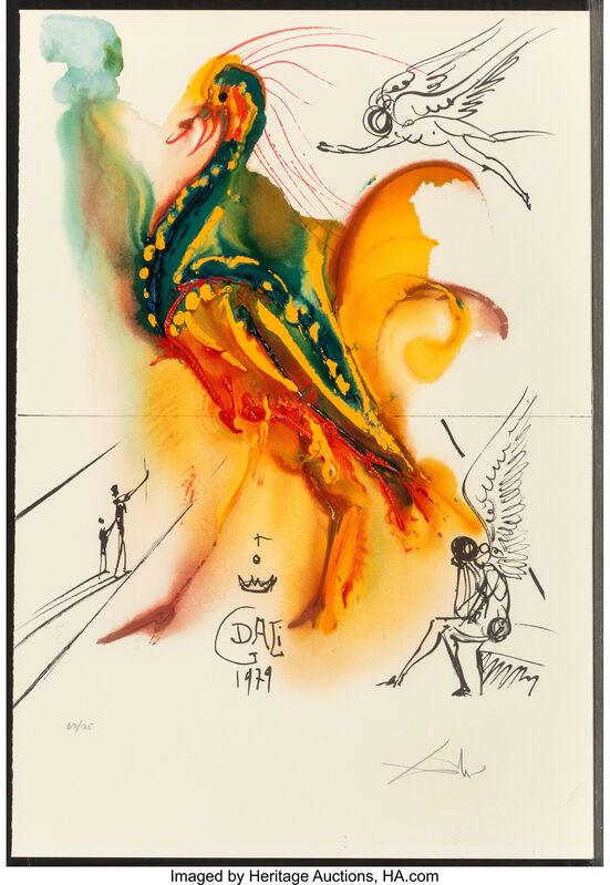 Salvador Dalí, ‘Le grand pavon’, 1996, Print, Offset lithograph in colors on Arches paper, Heritage Auctions