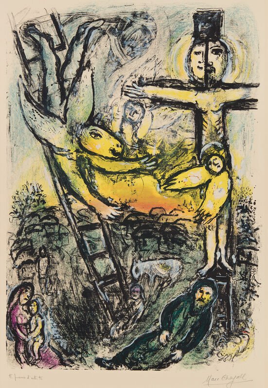 Marc Chagall, ‘Vision de Jacob (Jacob's Vision)’, 1971, Print, Lithograph in colors, on Arches paper, with full margins., Phillips