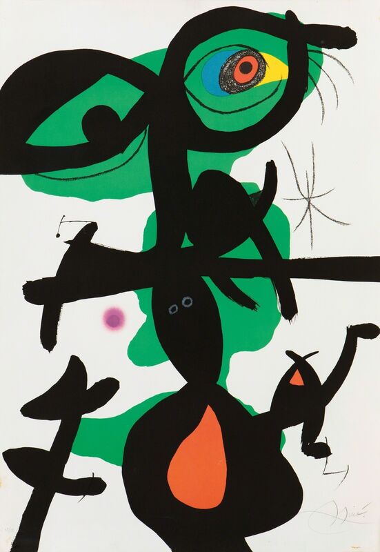 Joan Miró, ‘Oda à Jean Mirò’, 1973, Print, Colored lithography, Cambi