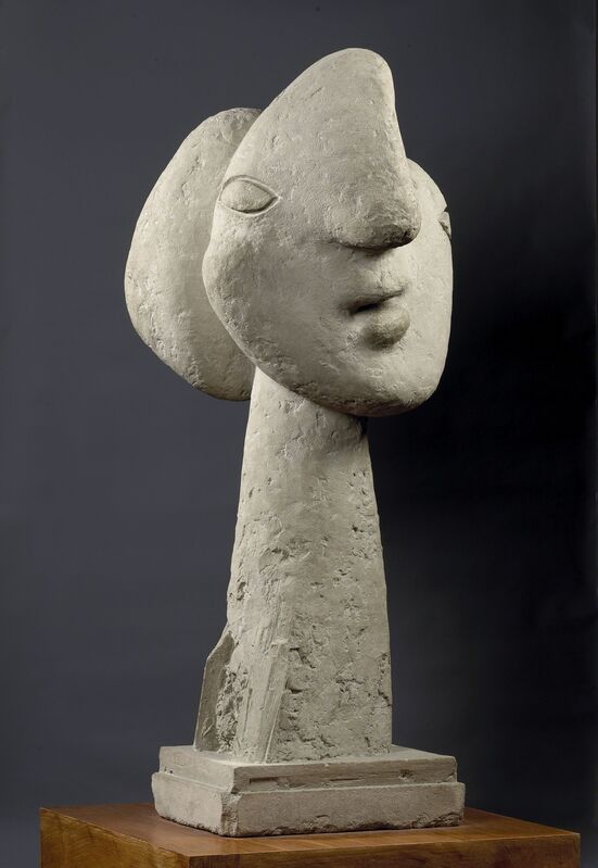 Pablo Picasso, ‘Tête de femme au chignon, Boisgeloup ’, 1931 (Plaster), April, July 1937, Sculpture, Unique cement, Musée Picasso Paris
