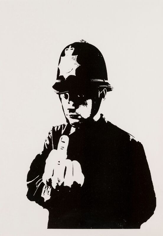Banksy, ‘Rude Copper’, 2002, Print, Screenprint in black, Forum Auctions