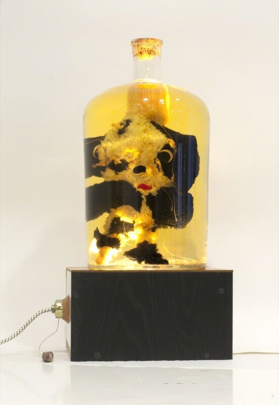 Gelitin, ‘Untitled’, 2006, Glass bottle, soft toy, oil, light box, Perrotin
