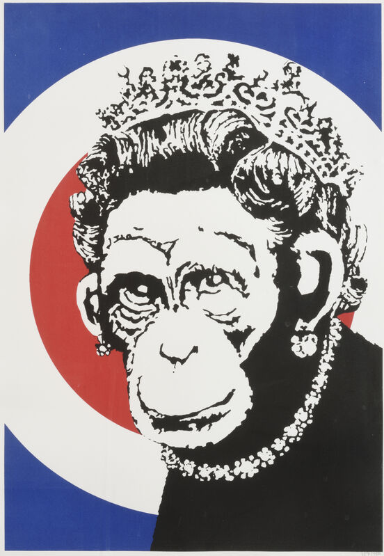 Banksy, ‘Monkey Queen’, 2003, Print, Screenprint in colors on paper, DIGARD AUCTION
