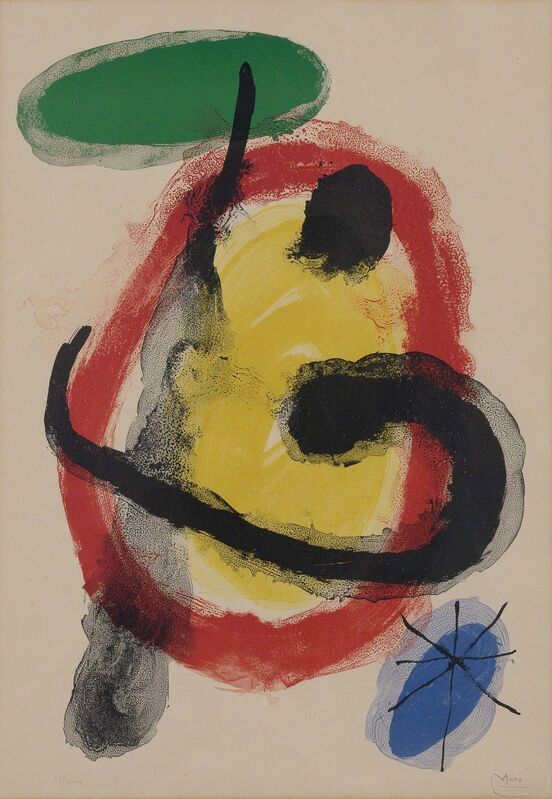 Joan Miró, ‘EXPOSITION PEINTURES MURALES (M. 227)’, 1961, Print, Color lithograph on wove paper, Doyle