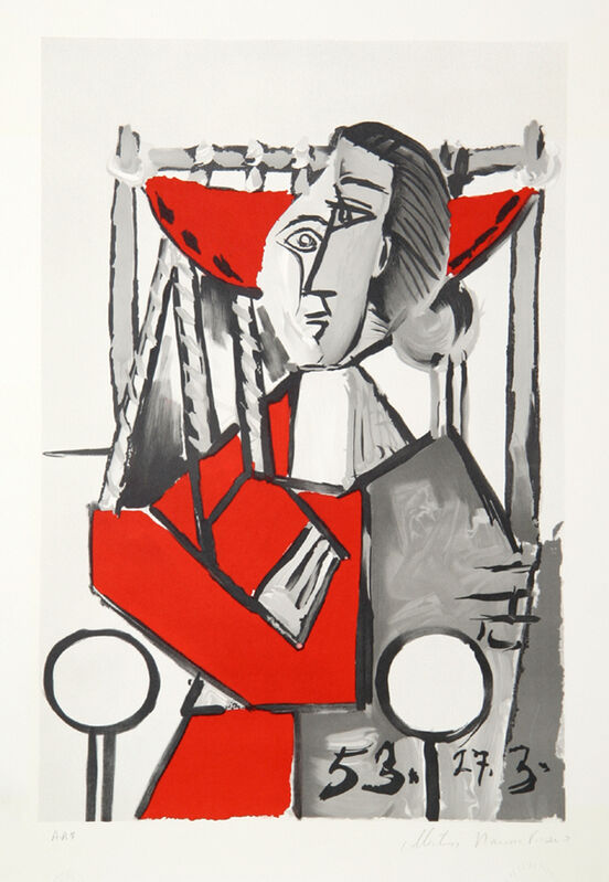 Pablo Picasso, ‘Femme Assise, 1953’, 1979-1982, Print, Lithograph on Arches Paper, RoGallery
