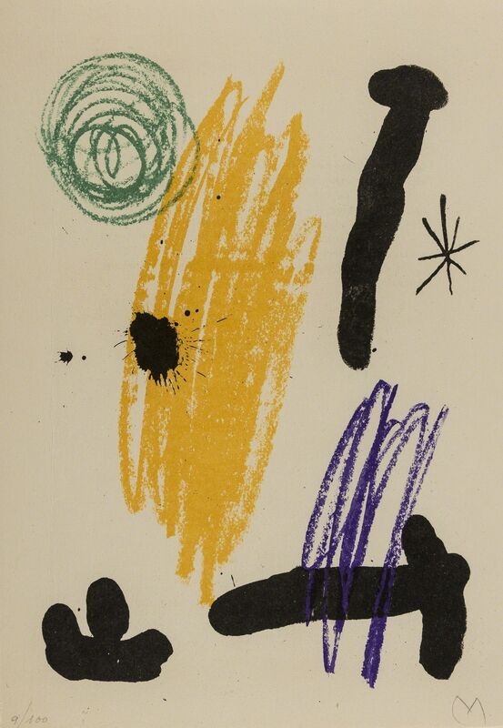 Joan Miró, ‘Obra Inèdita Recent plate VIII (M.356)’, 1964, Print, Lithograph, Forum Auctions