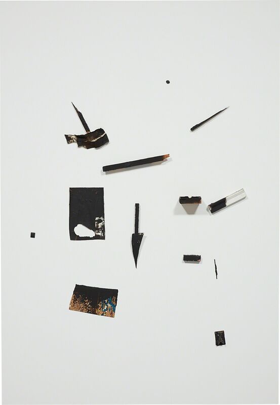 Richard Aldrich, ‘Untitled’, 2011-2012, Mixed Media, Painted rubber, wood, cardboard and cloth on linen, Phillips