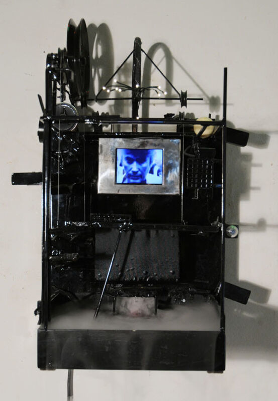 Fabien Chalon, ‘Mr Anselin’, 2003, Sculpture, Metal, electronics, sound, wood, water vapor, Galerie Olivier Waltman | Waltman Ortega Fine Art