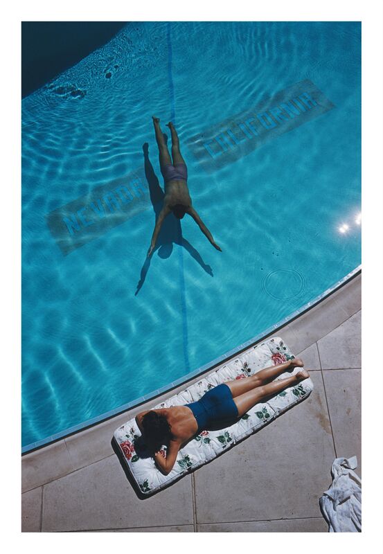 Slim Aarons, ‘Swimmer And Sunbather, C-Type Print (152 x 101cm)’, ca. 2021, Photography, Photography C Type Print​, Enter Gallery