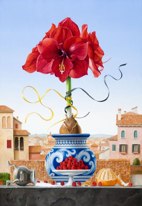 James Aponovich, ‘Still Life with Amaryllis’, 2008, Painting, Oil on linen, Clark Gallery
