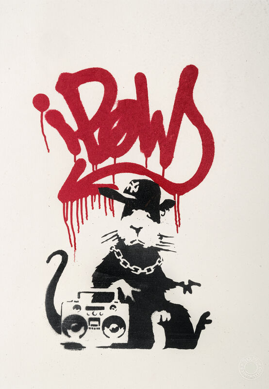 Banksy, ‘Gangsta Rat’, 2004, Print, Screenprint in colours on wove paper, Tate Ward Auctions