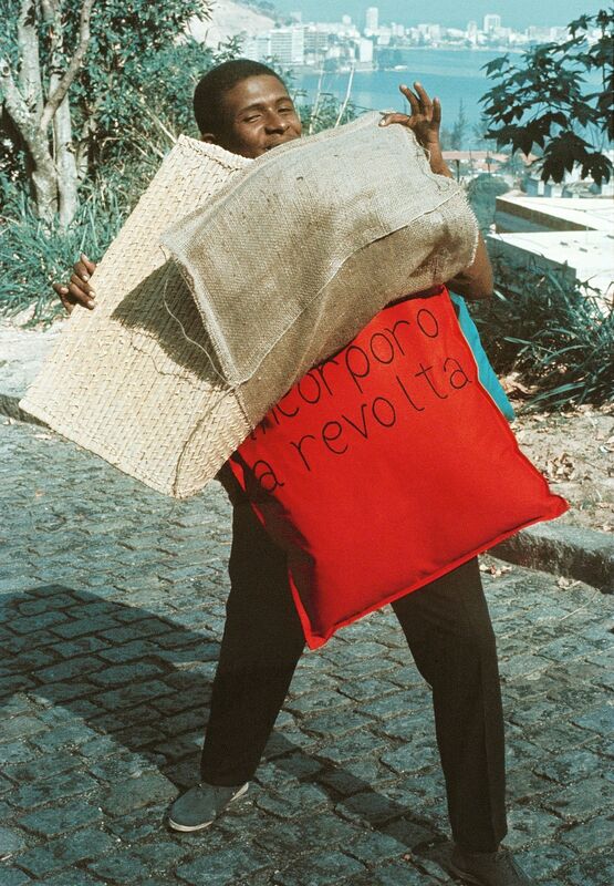 Hélio Oiticica, ‘P15 Parangolé Cape 11, I Embody Revolt (P15 Parangolé Capa 12, Eu Incorporo a Revolta) worn by Nildo of Mangueira’, 1967, Whitney Museum of American Art