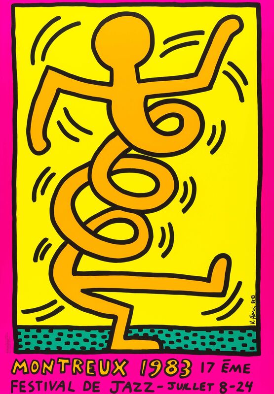 Keith Haring, ‘Montreux Jazz Festival’, 1983, Print, Screenprint in colours, on wove, RAW Editions Gallery Auction