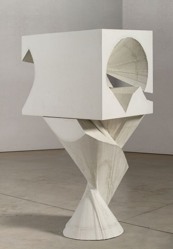 Mel Kendrick, ‘White Block/Spiral’, 2015, Sculpture, Precast concrete, David Nolan Gallery
