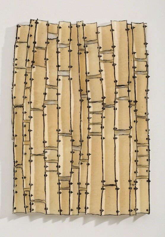 Brenda Mallory, ‘Variable Order #2’, 2014, Mixed Media, Waxed cloth, nuts & bolts, Julie Nester Gallery