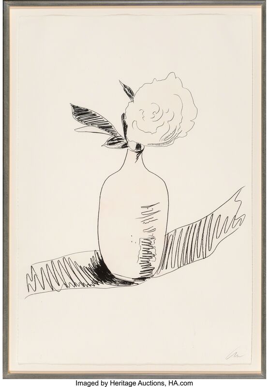 Andy Warhol, ‘Untitled, from Flowers’, 1974, Print, Screenprint with handcoloring on J. Green  paper, Heritage Auctions